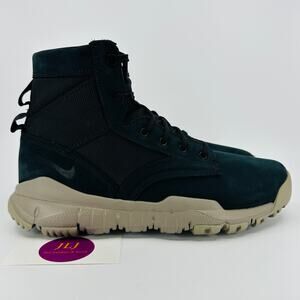 Nike Men's SFB 6" NSW Leather Tactical Boots Black Taupe 862507-002 Size 7.5